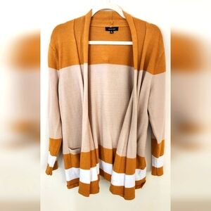 Verve Ami color block cardigan knit sweater